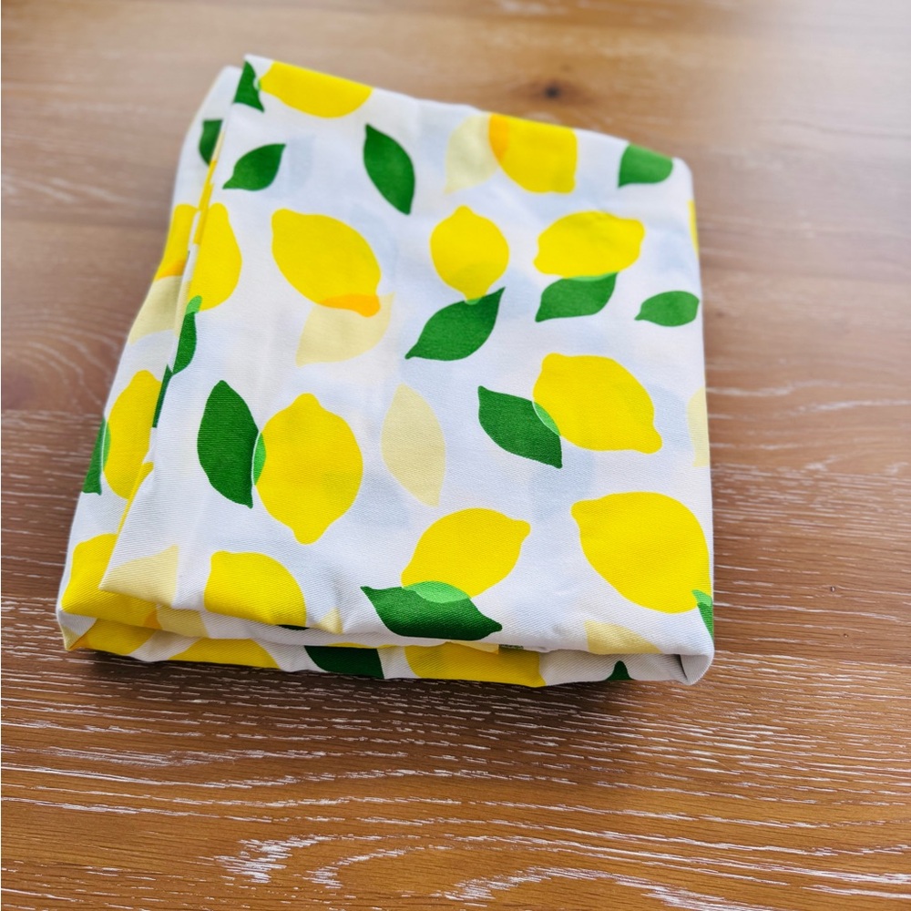 Kate Spade Yellow Lemon Print Shower Curtain
